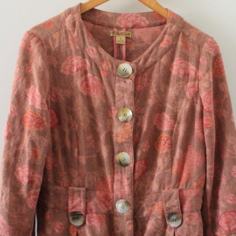 April Cornell 100% cotton spring coat